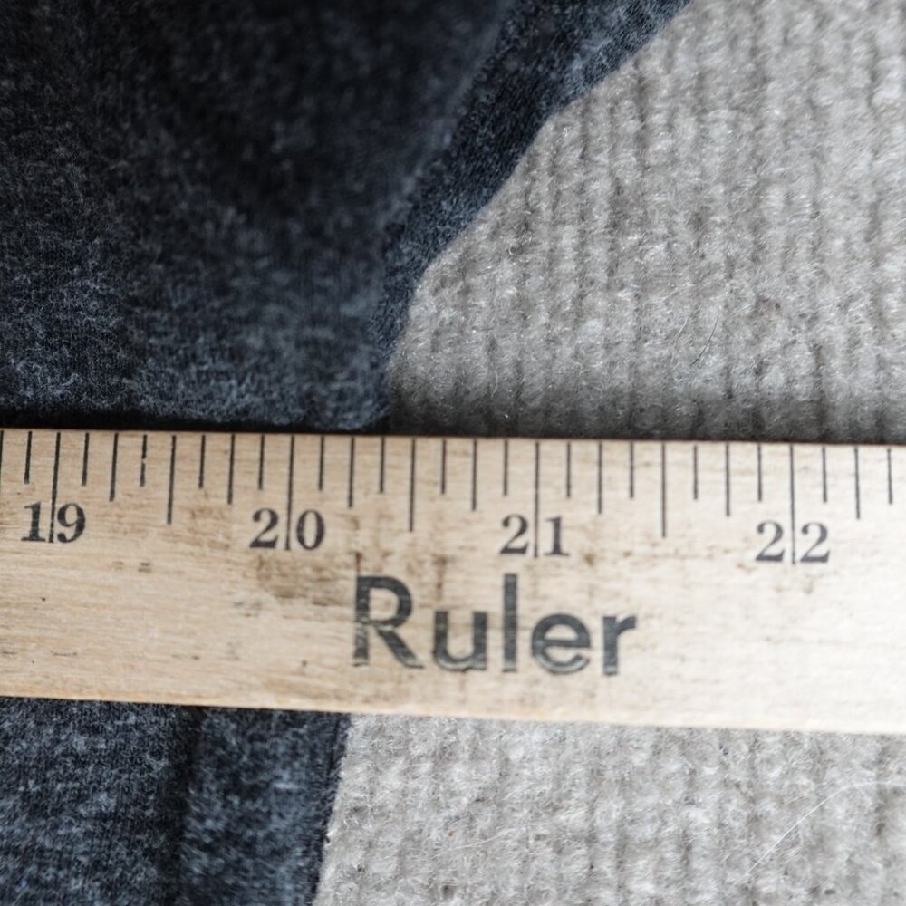 Faherty Sweater Medium Gray Solid Heather Organic… - image 6